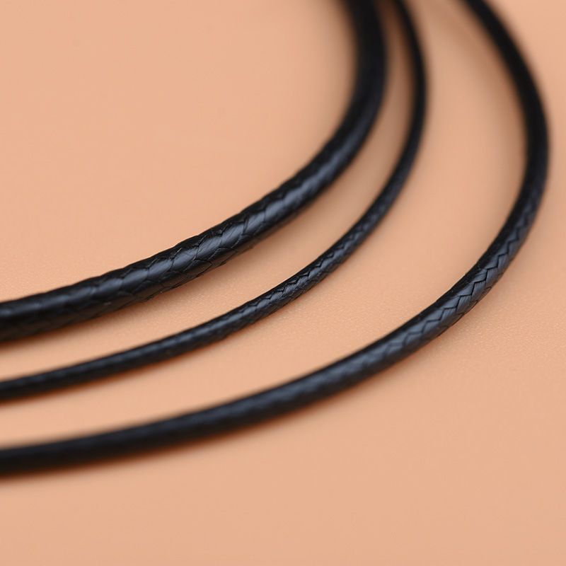 925 Silver Wax Rope Necklace 45cm 1.5mm/length 45cm view 3