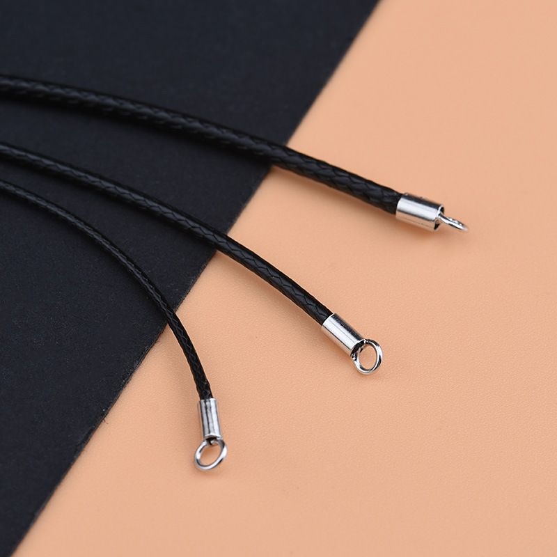 925 Silver Wax Rope Necklace 45cm 1.5mm/length 45cm view 4