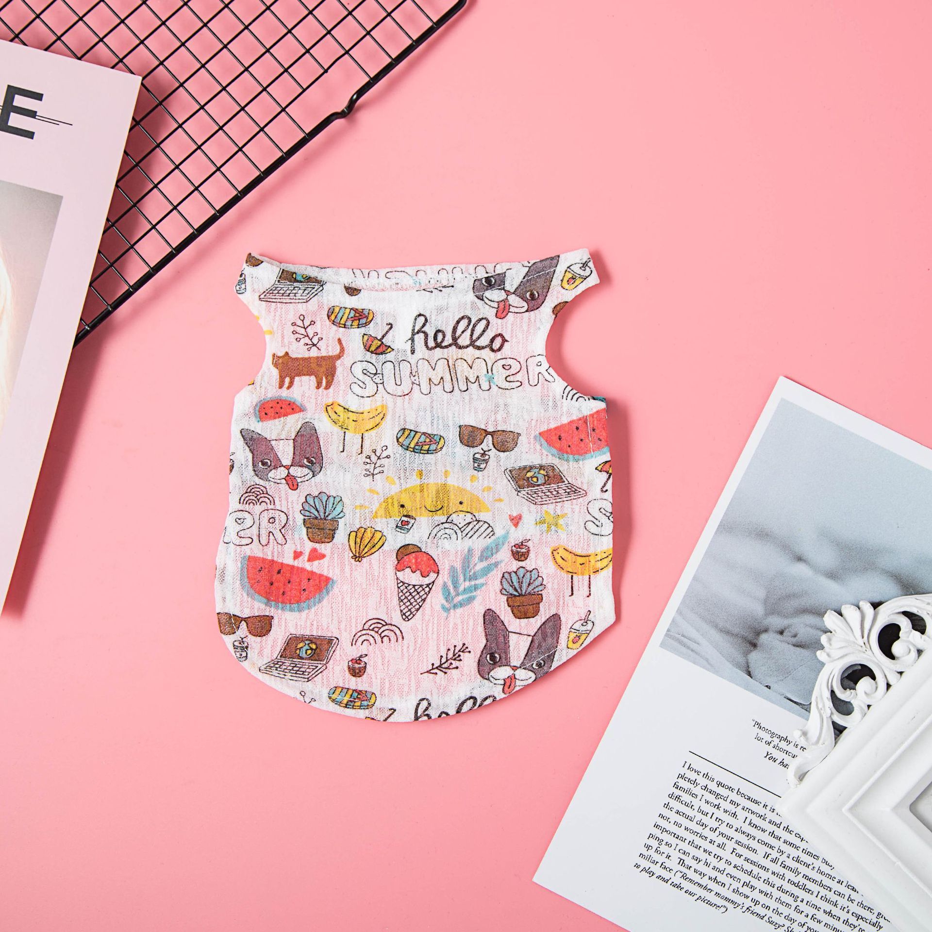 Pet Vest Summer Breathable Dog Cat Clothing Odd Pet Camisole Letters view 2
