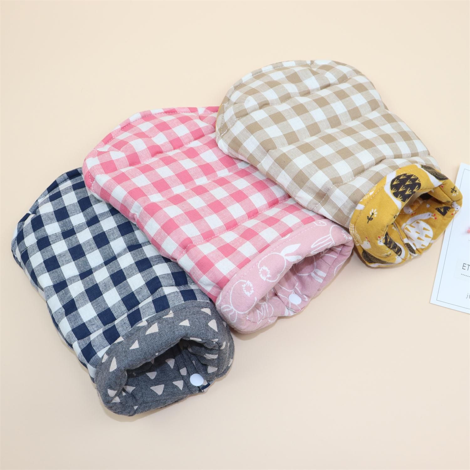 Dog Vest Qipet Reversible Winter Cotton Padded Medium Double-sided vest pink XL view 2