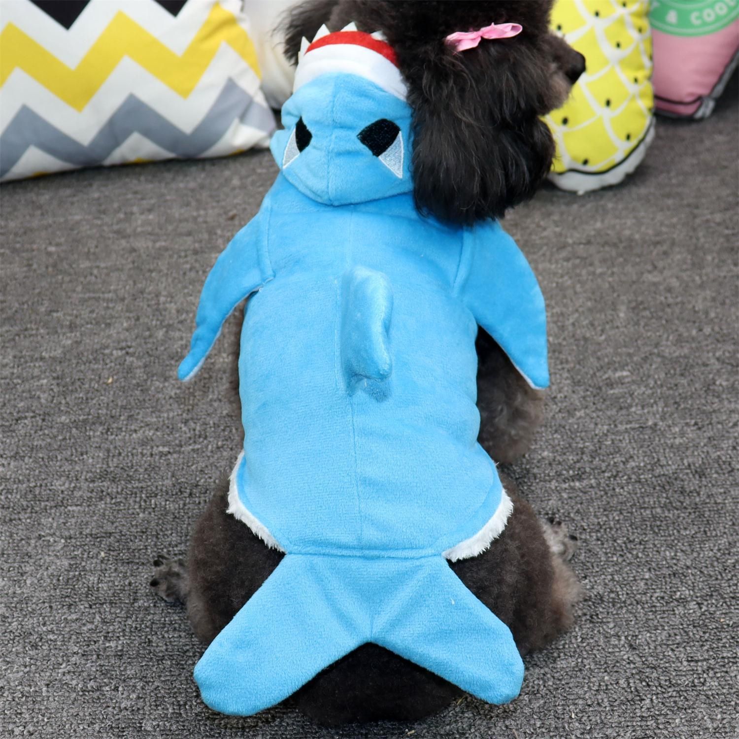Pet Clothes Shark Transformation Outfit Odd Pet XS Shark clothes view 2