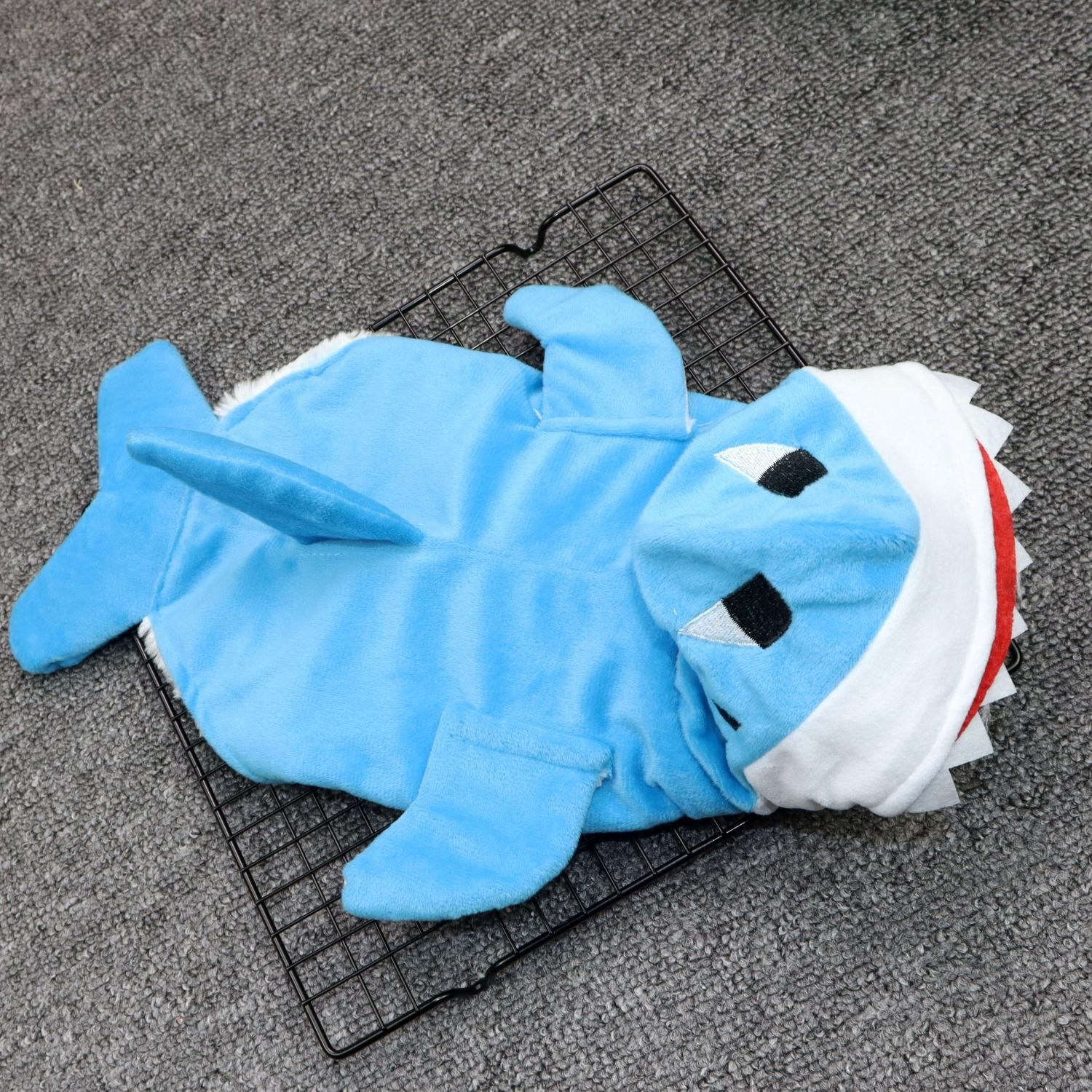 Pet Clothes Shark Transformation Outfit Odd Pet XS Shark clothes view 3