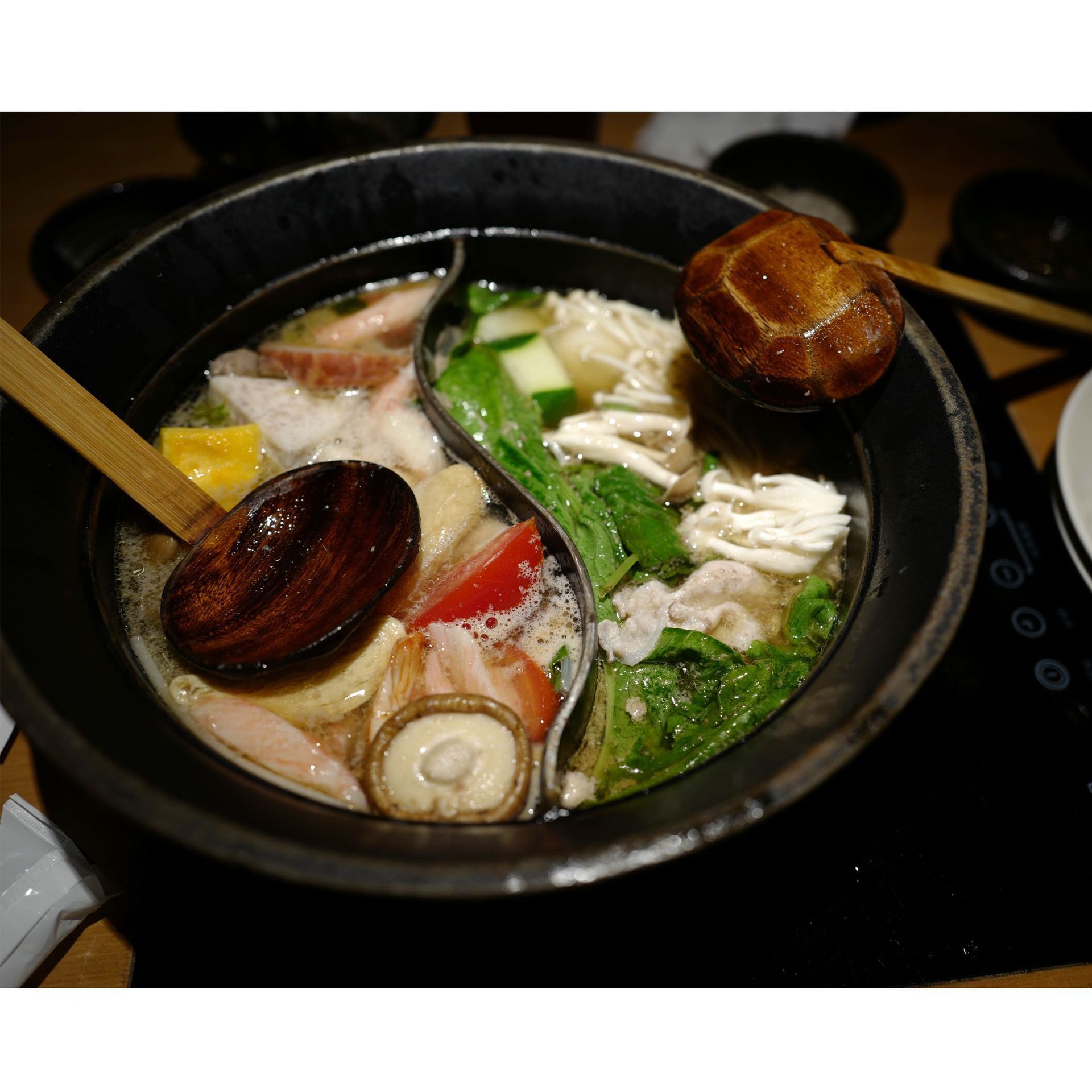 YFJY Wooden Ramen Spoon Commercial Kitchen Tool Ramen colander view 2