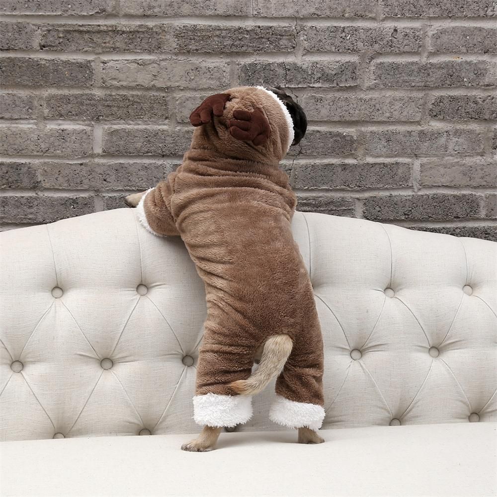 Odd Pet Dog Winter Coat Elk Four Legged Clothes Splicing Mouse view 3