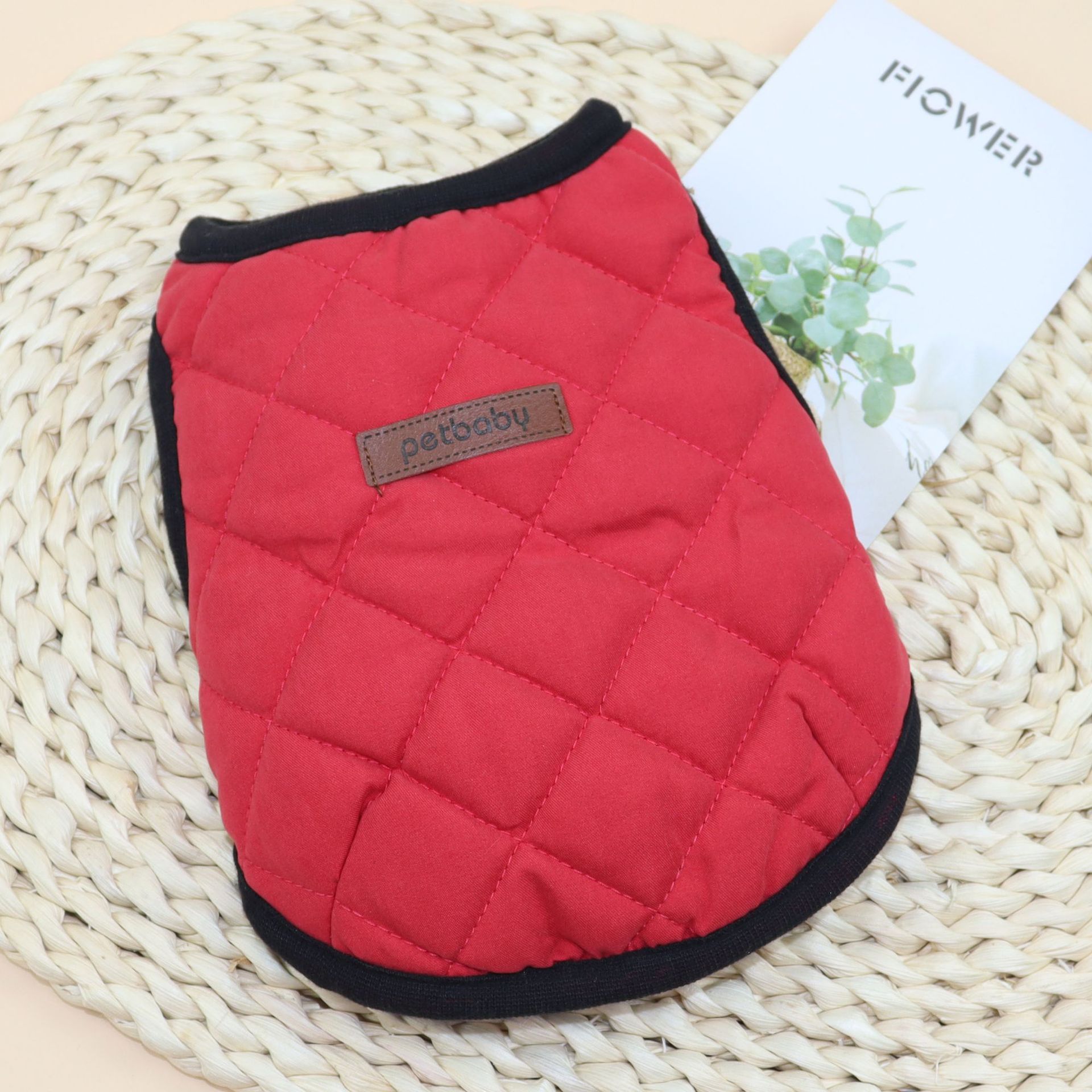 Odd Pet Dog Vest Thickened Cotton Small Breed Diamond vest navy blue XS view 4