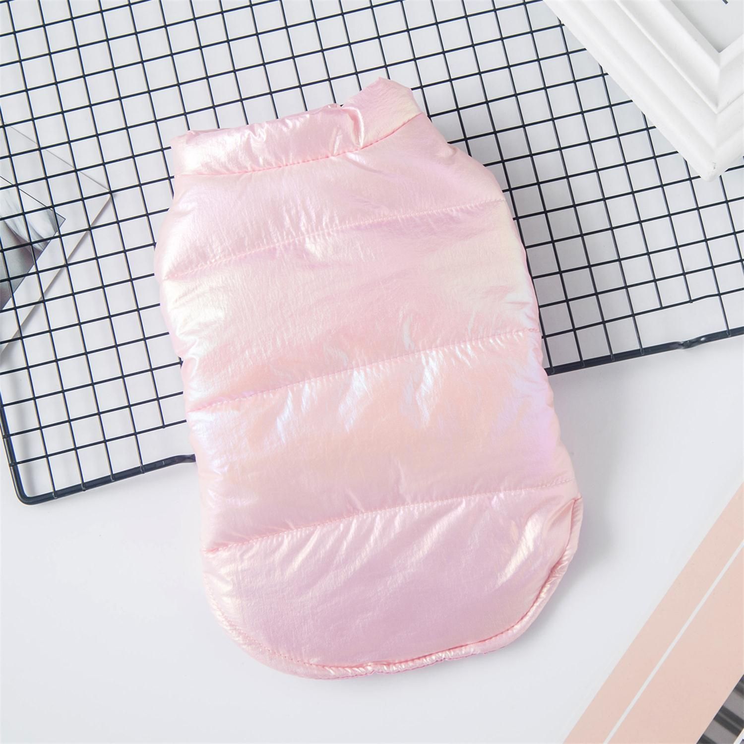 Qi Pet Dog Vest Small Breed Casual Style Glow Vest Pink XS view 5