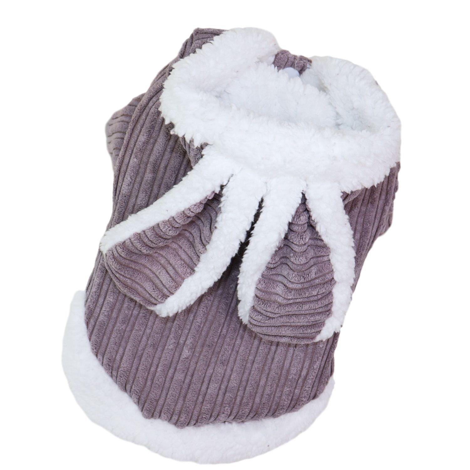 Pet Coat Rabbit Ear Cotton Qichong Small Dog Darling Rabbit Grey view 7