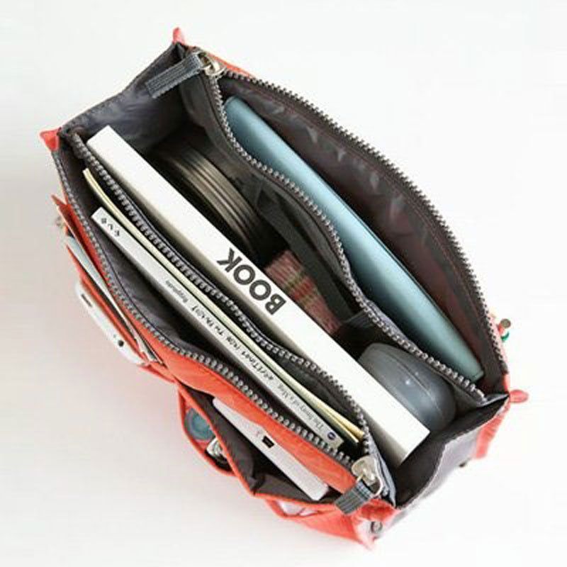 Craftsman Double Zipper Makeup Bag Oxford Cloth Navy view 6