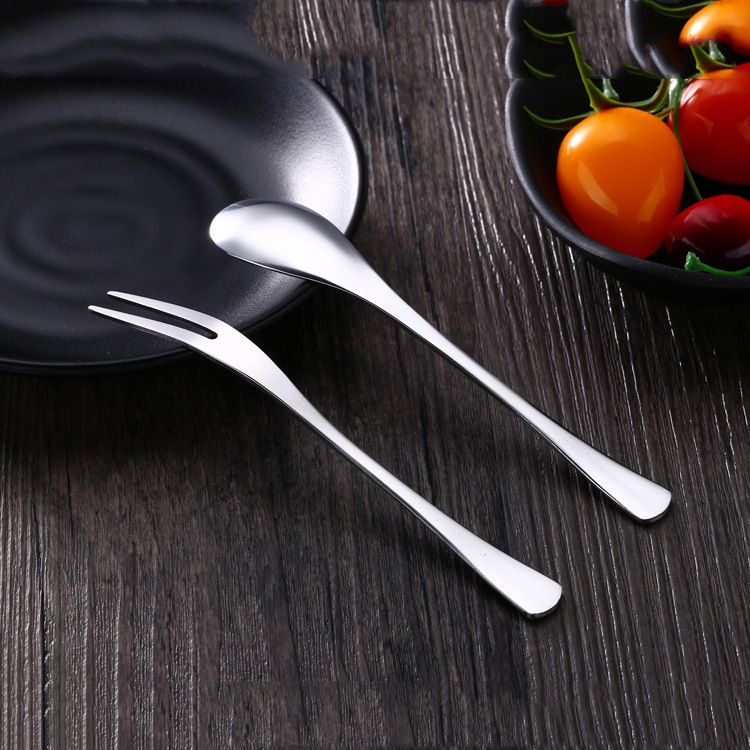 youbeite Stainless Steel Coffee Fork Spoon fruit fork view 3