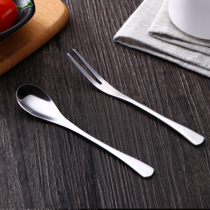 youbeite Stainless Steel Coffee Fork Spoon Coffee spoon view 2