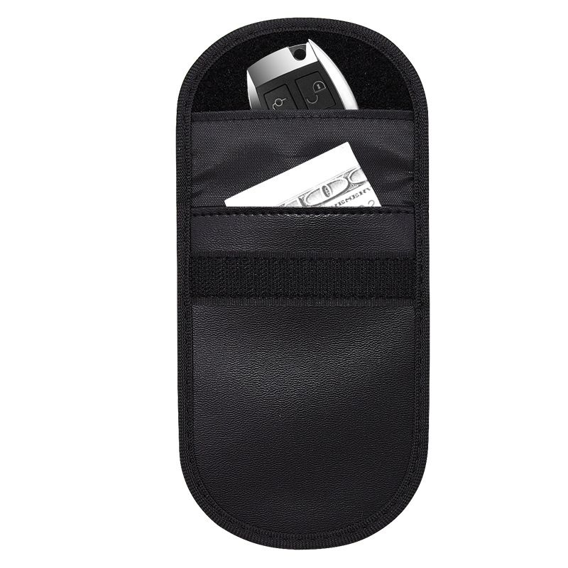 Chen Fu Shunyu Signal Shielding Bag Phone Car Key Zipper Black 14*10 cm view 3