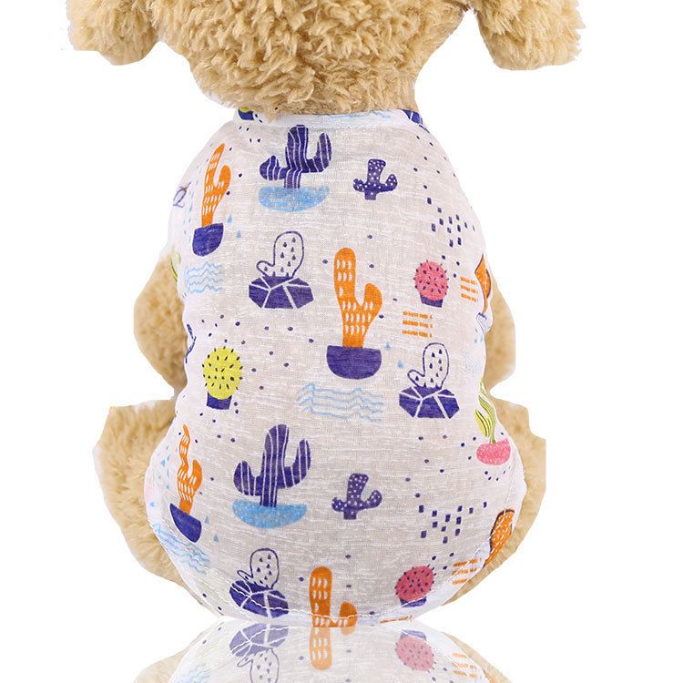 Valley Dog Pet Cooling Vest Sun Protection Breathable Vest-(No Edge) Cactus — image 1