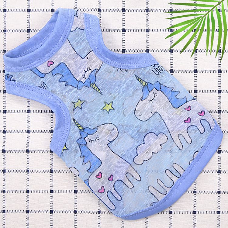 Valley Dog Pet Cooling Vest Sun Protection Vest Sky Blue Pegasus M chest — image 1