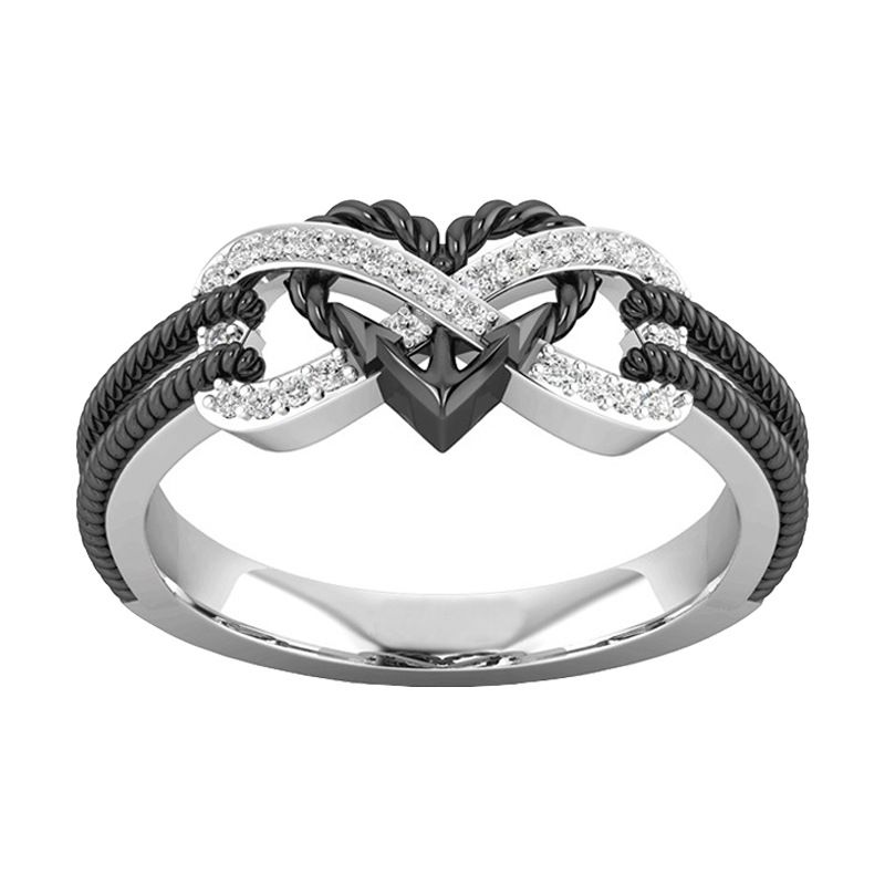 Heart Shape Ring When set Agate Men Women Women's No. 11 — image 1