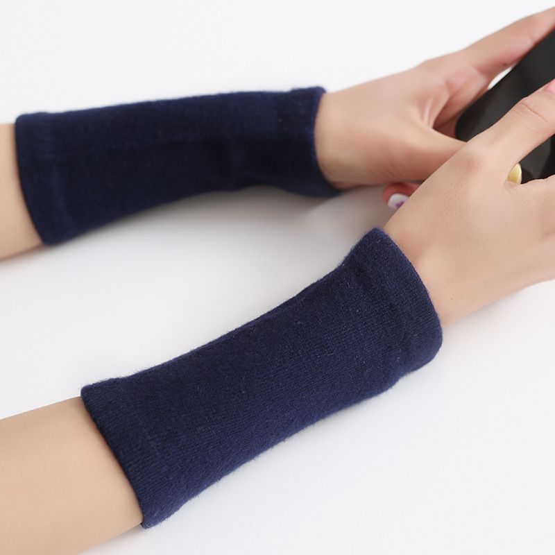 Wrist Bracer Adult Polyester Elastic Badminton. Navy blue view 5