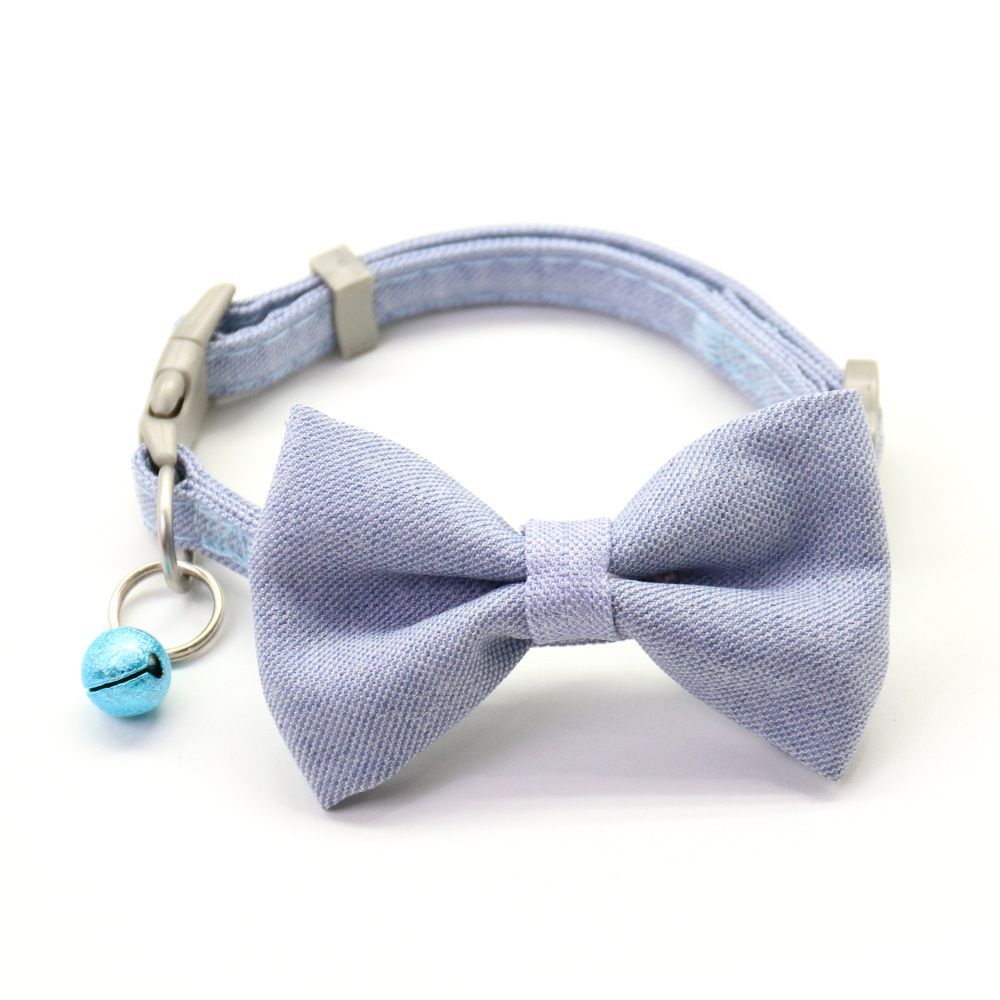 Zichen Dog Collar Polyester Cotton Bow 1.0 Yellow 1.0 Cotton Bow Single Item view 4