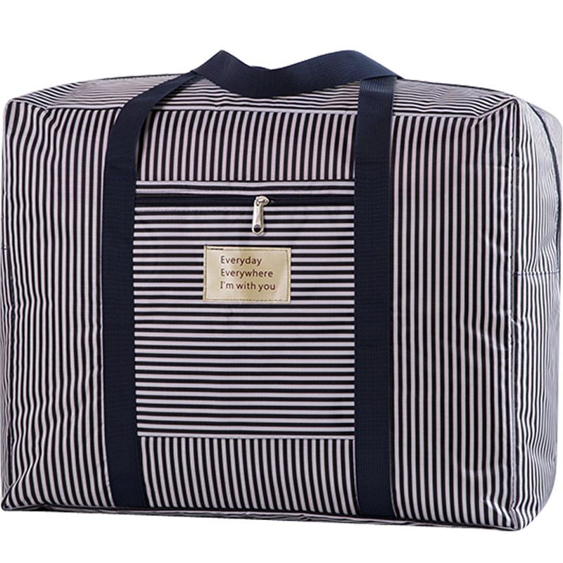 Oxford Cloth Travel Storage Bag Waterproof Fold. Gray geometry Medium 42X32X17cm view 7
