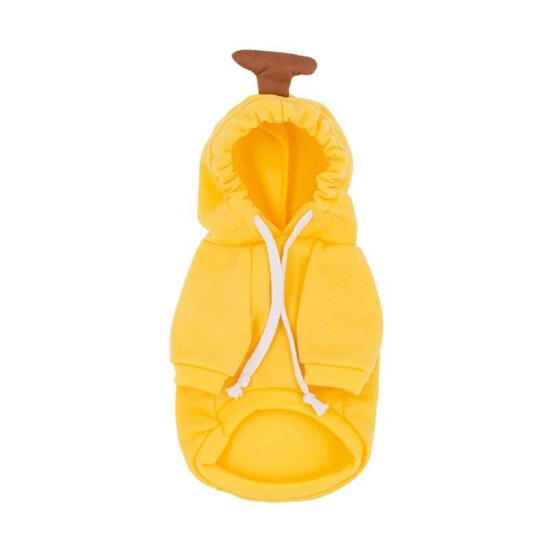 Pet Sweatshirt Beautiful Pet Polyester Fleece Autumn Banana Sweatshirt XL — image 1
