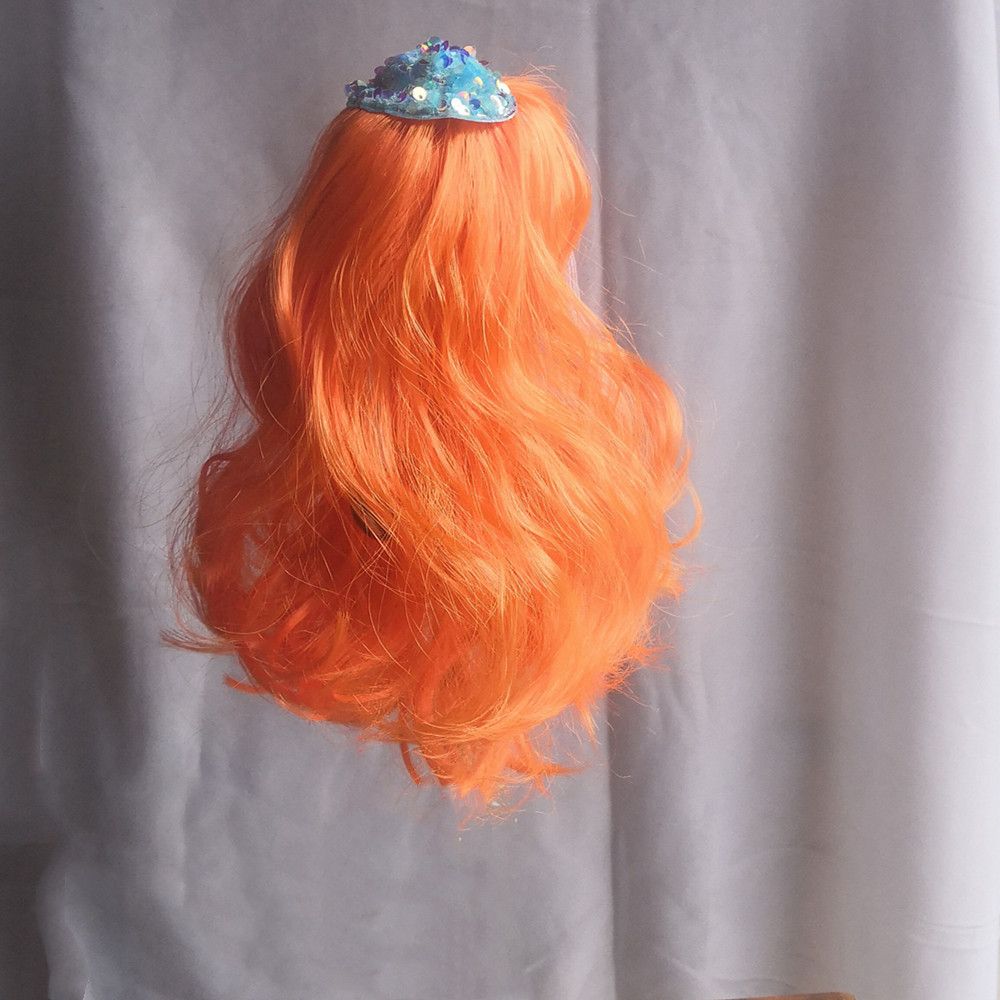 Pet Cat Dog Orange Wool Wig Hat view 4