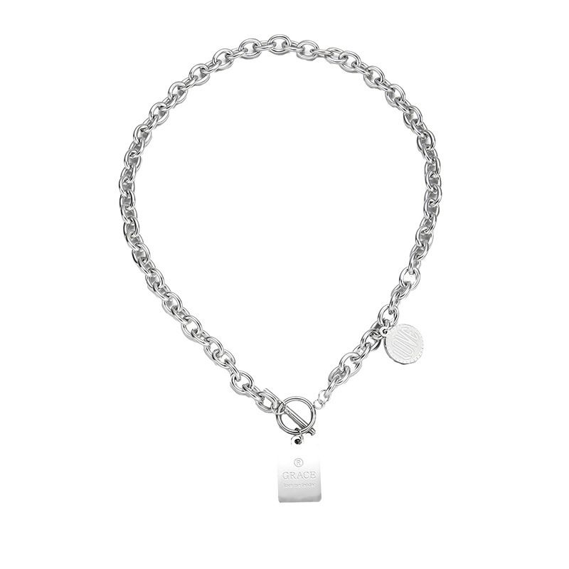 Hip Hop Necklace Zinc Alloy Twist Chain Unisex Ordinary two-piece set view 4