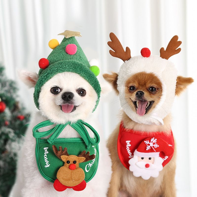 Weiwang Cartoon Pet Hat Christmas Deer Antlers White hat antlers S (good for view 4