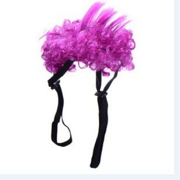 Pet Dog Wig Short Curly Hair Gan's Liangsi NI Black view 3