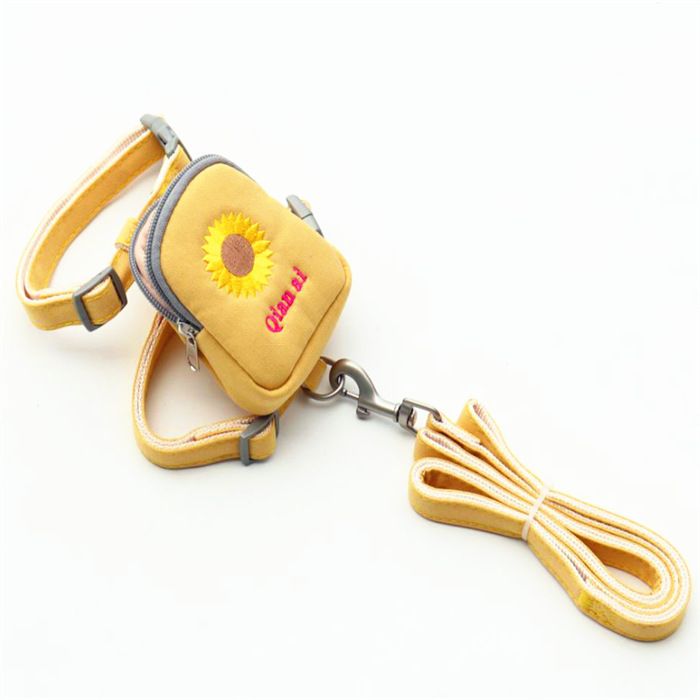 Zichen Dog Harness Polyester Embroidered Chrysanthemum Yellow (sunflower) — image 1