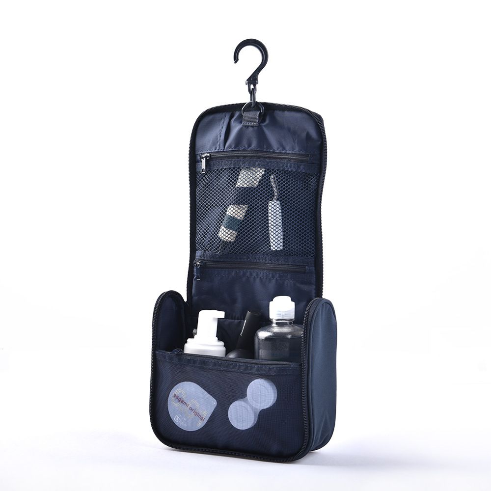 Hanging Toiletry Bag Polyester Travel Storage Organizer HB8012-3 gray wash bag view 5