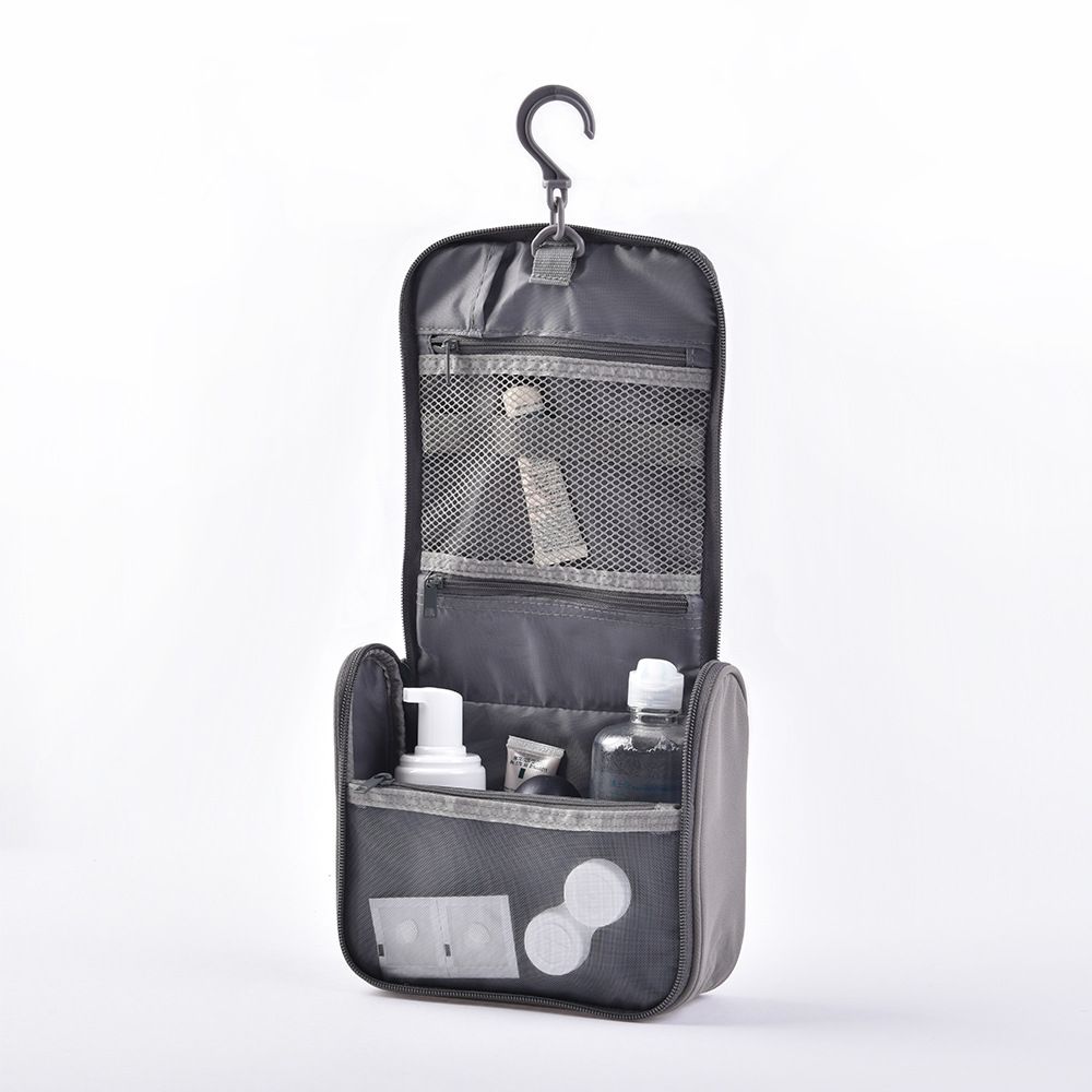 Hanging Toiletry Bag Polyester Travel Storage Organizer HB8012-4 navy blue view 3
