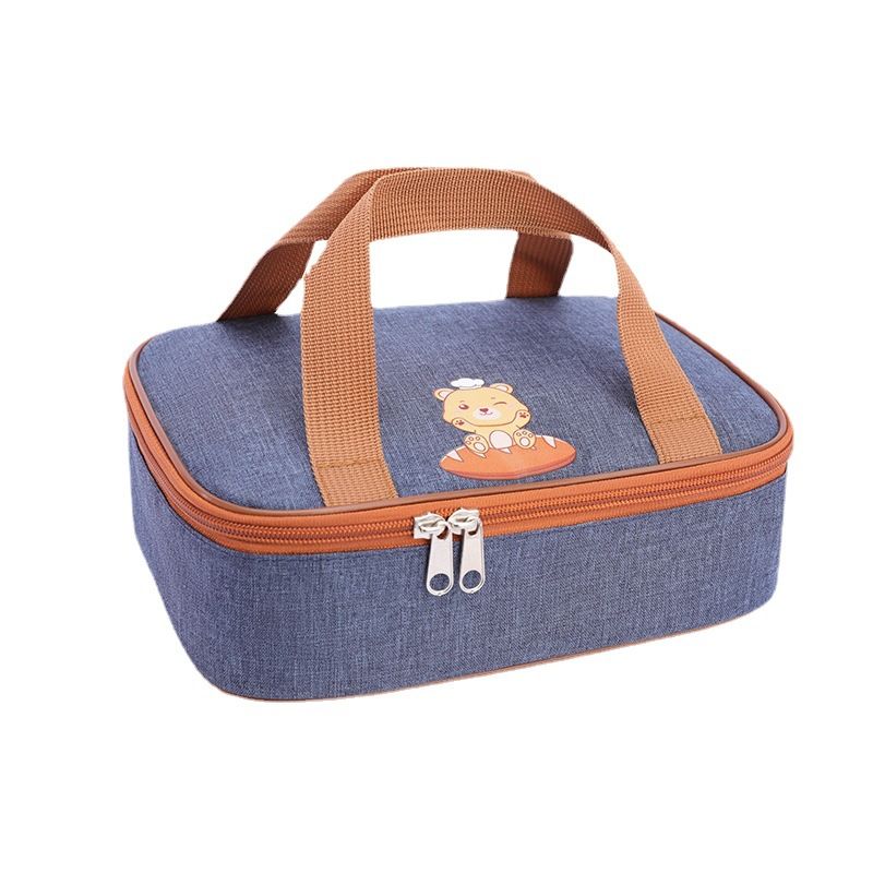 Insulation Lunch Bag Senyi Xin Oxford Cloth T2023 Apricot Twisted Small view 2
