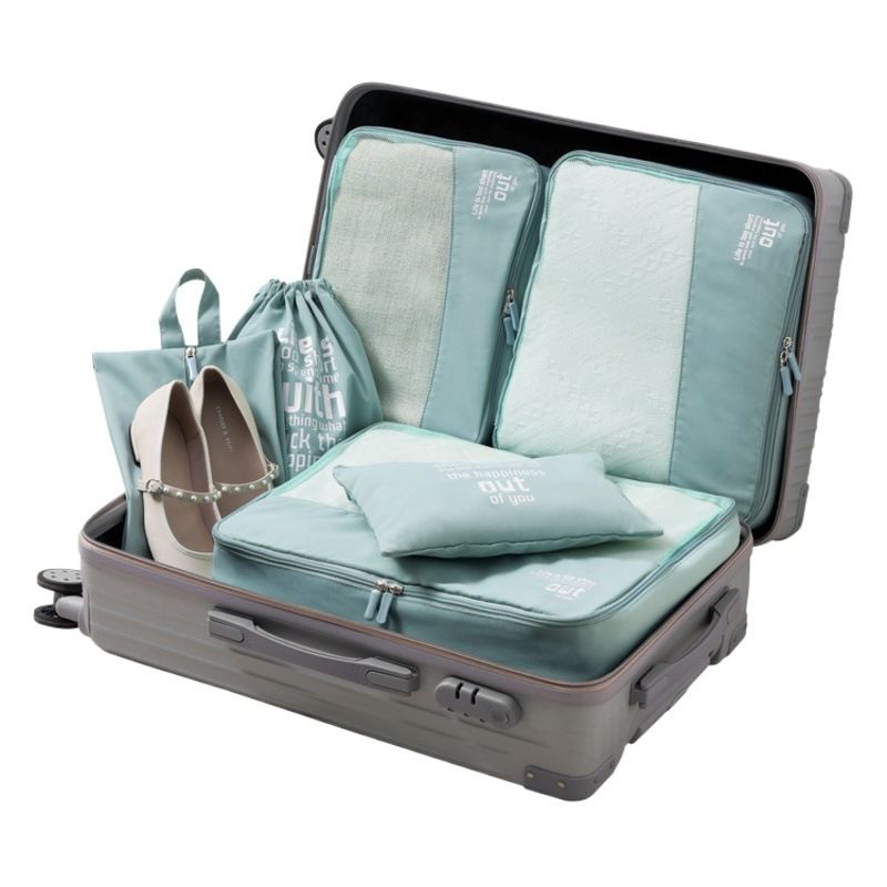 Show set Travel Storage Bag 6 Piece Set Polyester Black view 2
