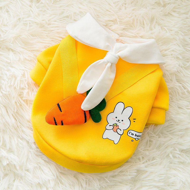 Pet Sweatshirt Beautiful Pet Polyester Fleece Autumn Radish L — image 1