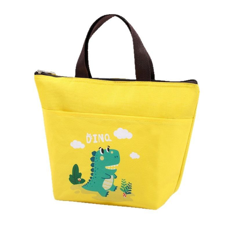 Youwang Kids Insulated Lunch Bag Oxford Cloth Waterproof Brown Bear view 6