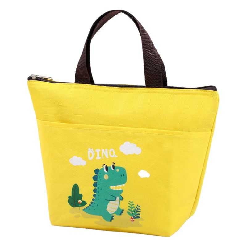 Youwang Kids Insulated Lunch Bag Oxford Cloth Waterproof Black Fox view 2