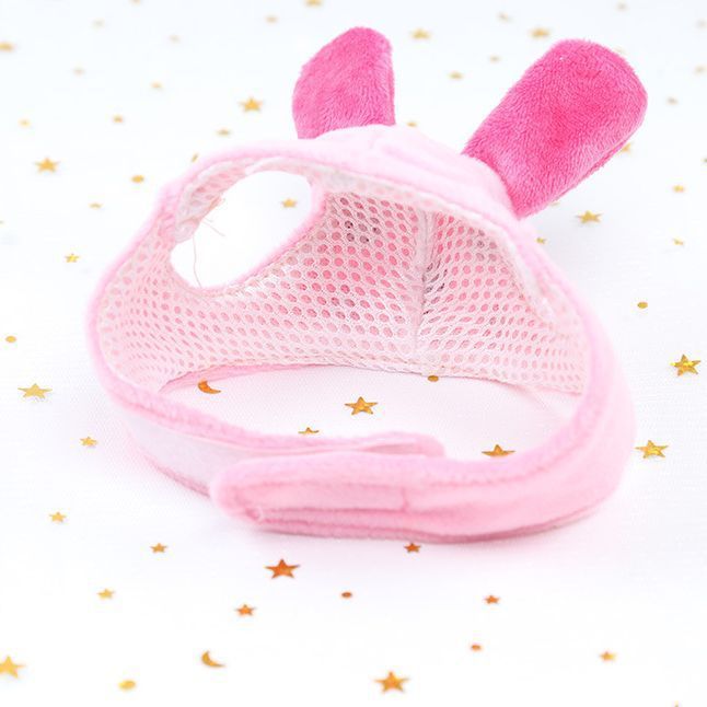 Pet Hat Cartoon Rabbit Shine Super Soft S L Cartoon hat blue bear view 3