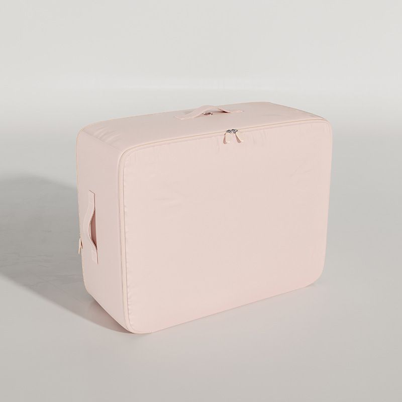 Zuotai Satin Quilt Storage Bag Large Compressible Pink Medium 52*27*42cm — image 1