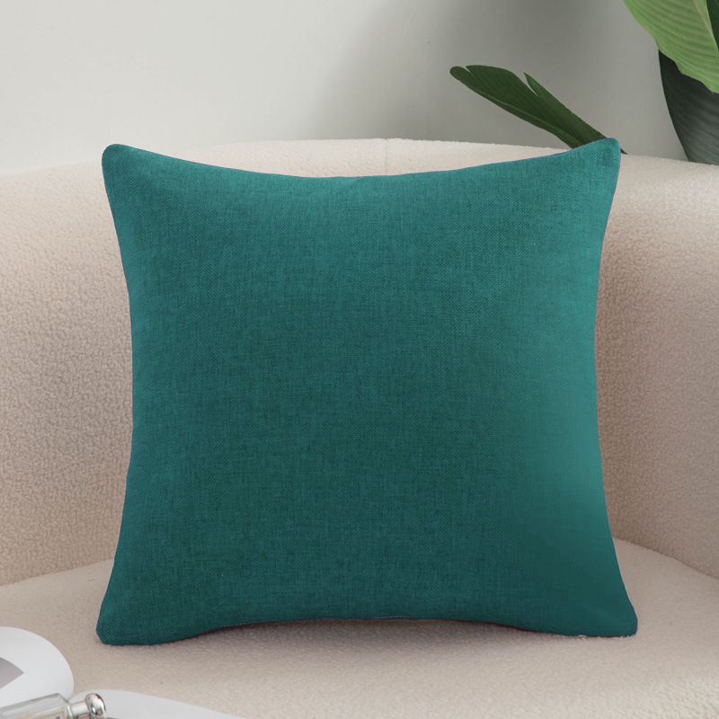 Shengdu Solid Color Polyester Pillow Case 40x40cm csmm dark green 55*55cm with — image 1