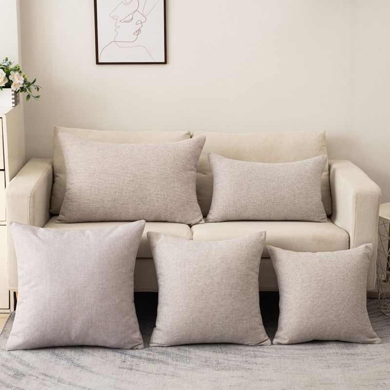 Shengdu Solid Color Polyester Pillow Case 40x40cm csmm dark green 55*55cm view 3