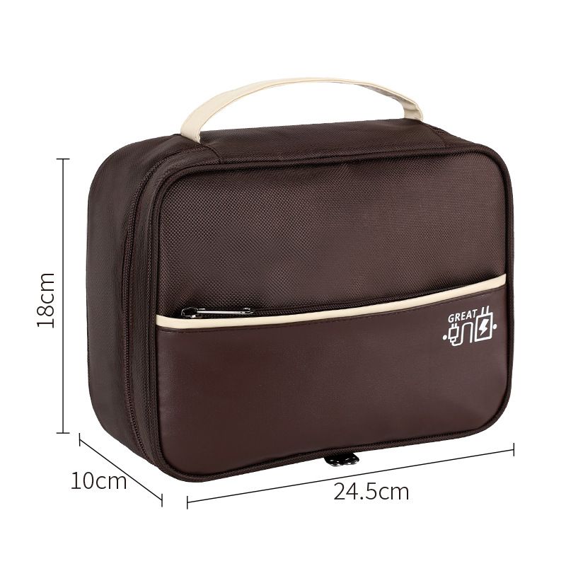 Bei Lian Data Cable Storage Bag Cube Polyester Travel Coffee 24.5*18*10cm — image 1