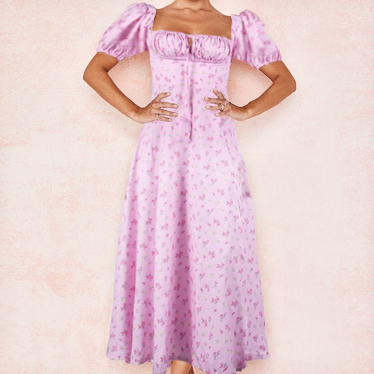 Hongyi Floral Long Dress Summer 2026 New pollen floret Size: S — image 1