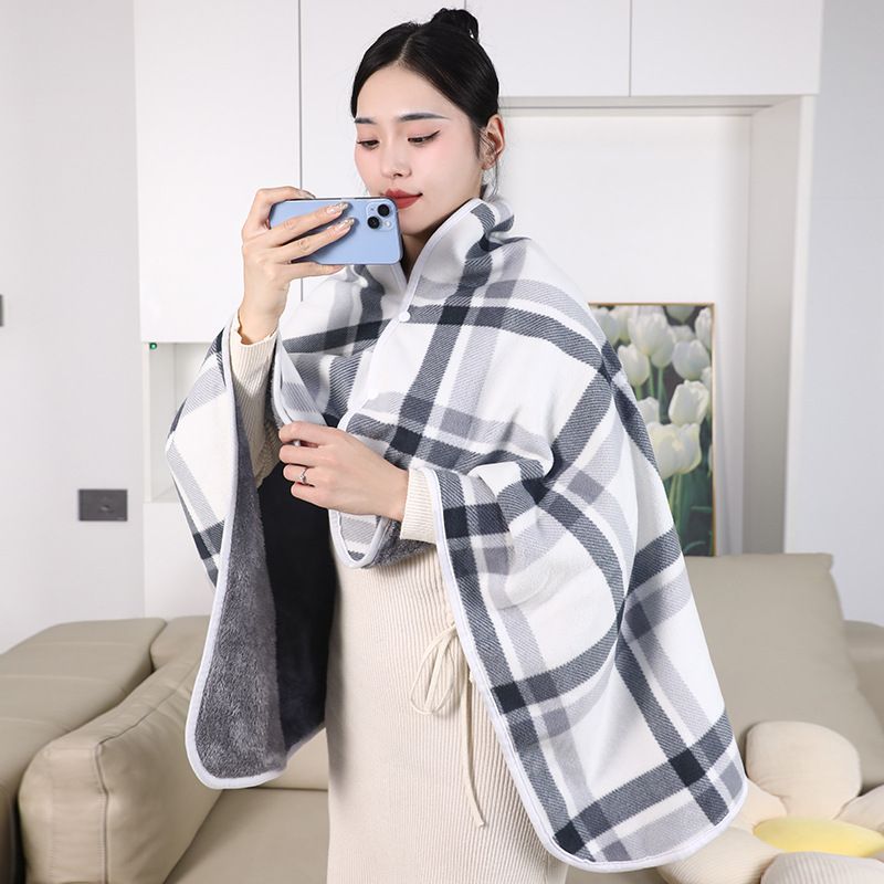 Essou Polyester Fleece Blanket Geometric 80x130cm WHITE CHECK 80*130cm view 3