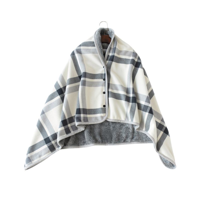 Essou Polyester Fleece Blanket Geometric 80x130cm WHITE CHECK 80*130cm view 4