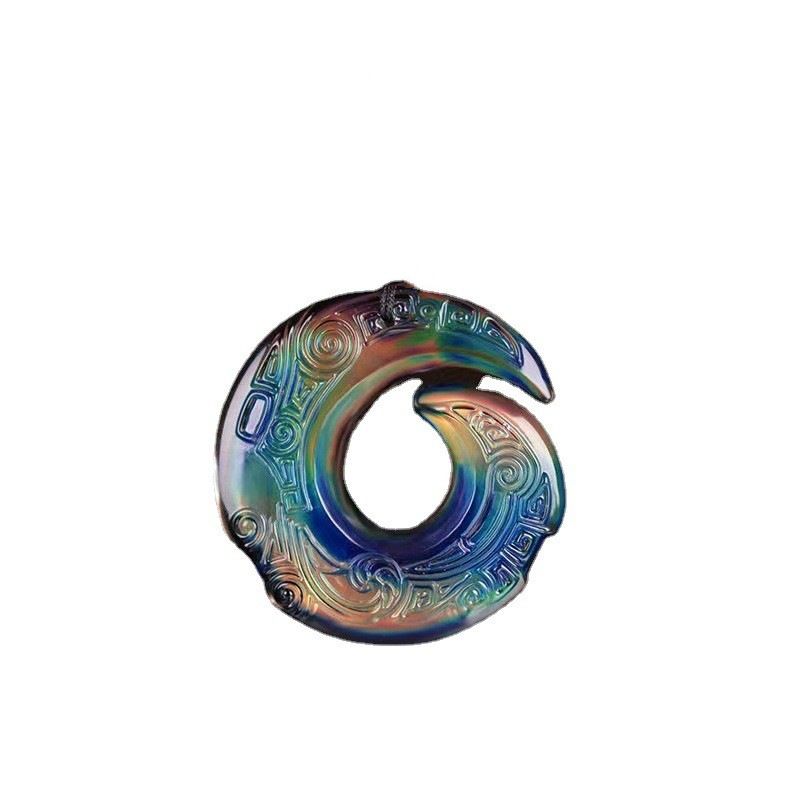Temperature Sensitive Necklace Glass Pendant Unisex Running when temperature — image 1