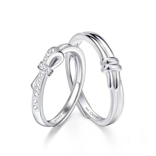 Fang qi Copper Mobius Ring for Couple Simple Love Men's — image 1