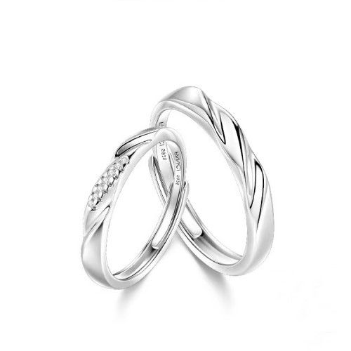 Fang qi Copper Mobius Ring for Couple Simple Love Women's view 4