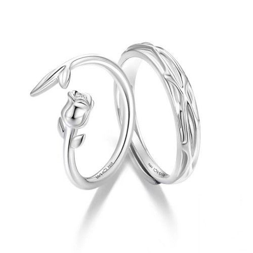 Fang qi Copper Mobius Ring for Couple Little Prince and Rose A pair — image 1