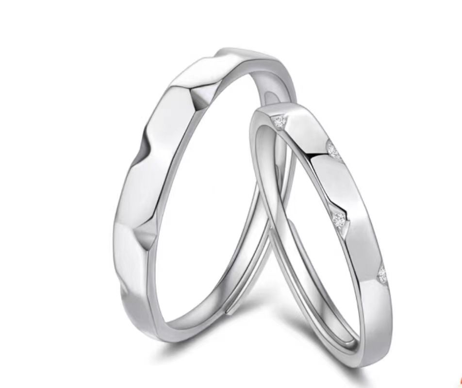 Fang qi Copper Mobius Ring for Couple Touch heart Men's — image 1