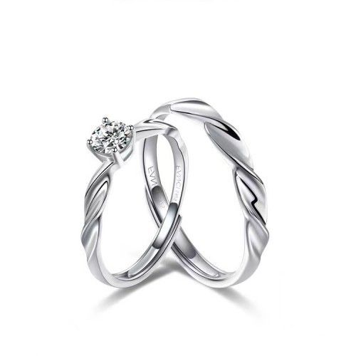 Fang qi Copper Mobius Ring for Couple Twin knot A pair view 6