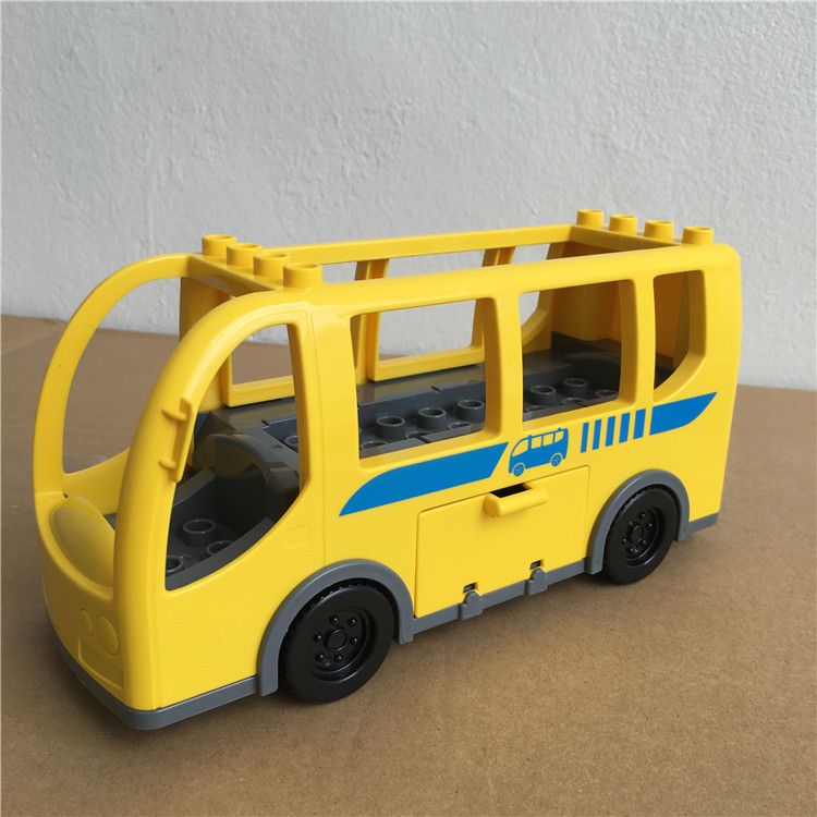 Hongyuan sheng Building Blocks Bus Vehicle 6 hole forklift small suit view 2