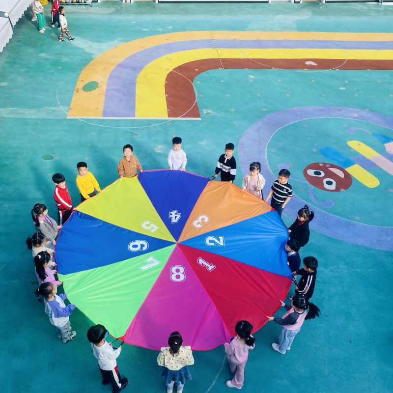 Rainbow Umbrella Cloth Toy 2.6m 8 Panels Number 8 colors (3.6 m free 20 and